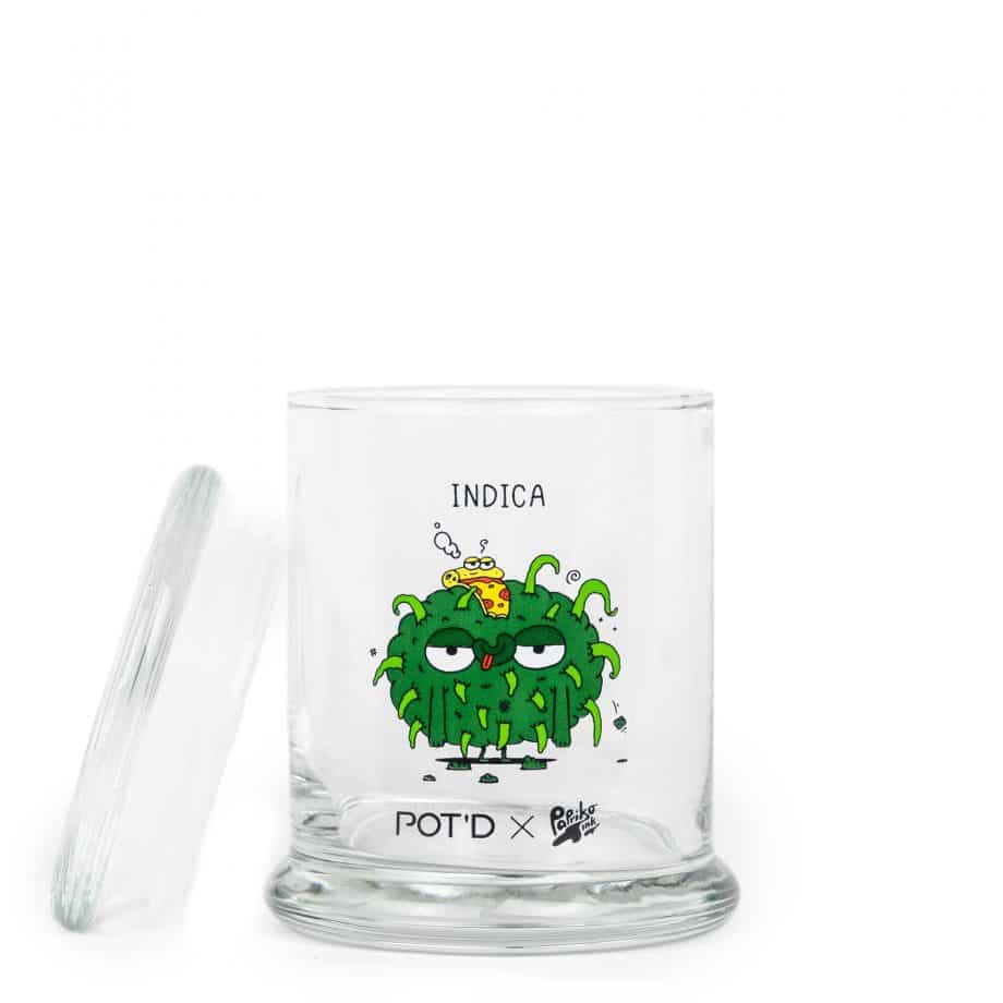 Large pop-top jar - Indica