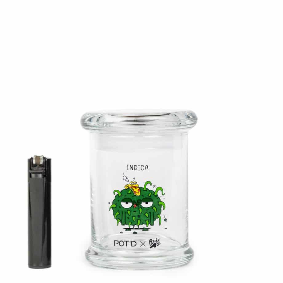 Medium pop-top jar - Indica