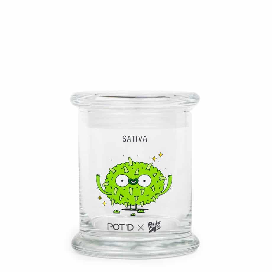 Large pop-top jar - Sativa