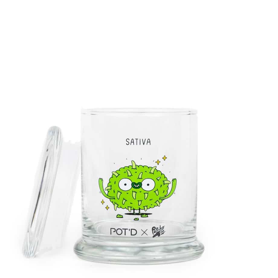 Large pop-top jar - Sativa