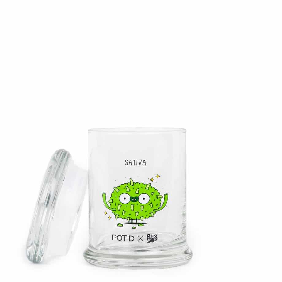 Medium pop-top jar - Sativa